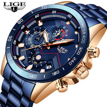 Load image into Gallery viewer, LIGE Men Watches