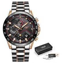 Load image into Gallery viewer, LIGE Men Watches