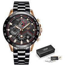 Load image into Gallery viewer, LIGE Men Watches