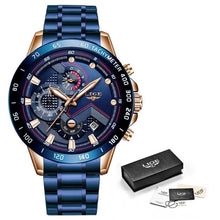 Load image into Gallery viewer, LIGE Men Watches