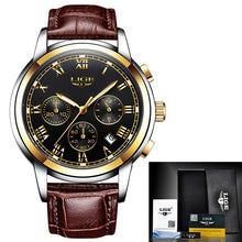 Load image into Gallery viewer, LIGE Mens Watches